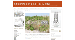 Desktop Screenshot of gourmetrecipesforone.com