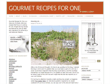 Tablet Screenshot of gourmetrecipesforone.com
